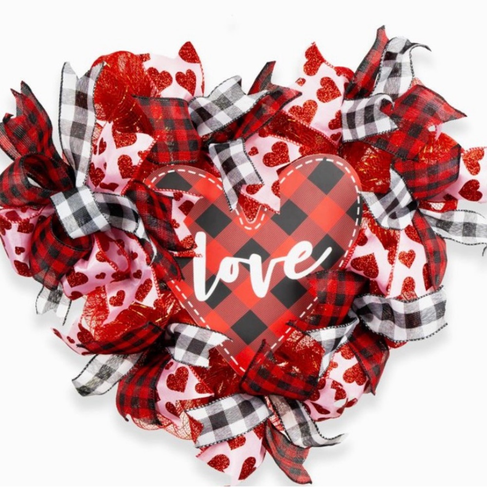 AuroraAria Heart Wreath,16 Inch Rustic Farmhouse BEAUTIFUL